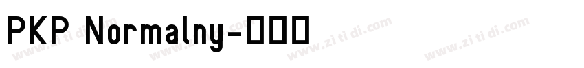 PKP Normalny字体转换